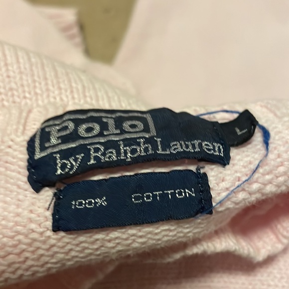 Polo by Ralph Lauren light pink 100% cotton sweater w a small Ralph Lauren logo - Picture 5 of 5